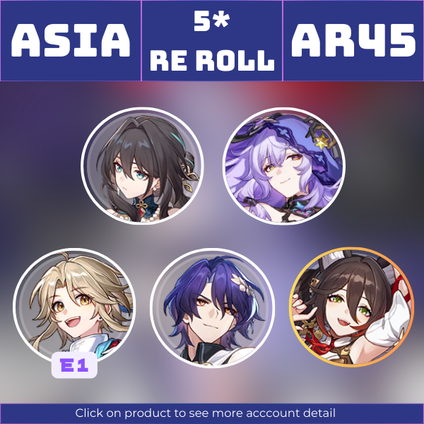 Asia|TL45|Ruan Mei, Black Swan, Dr. Ratio, YanqingE1, TIngyunE6|Past Self in Mirror||Instant delivery [AS1057]