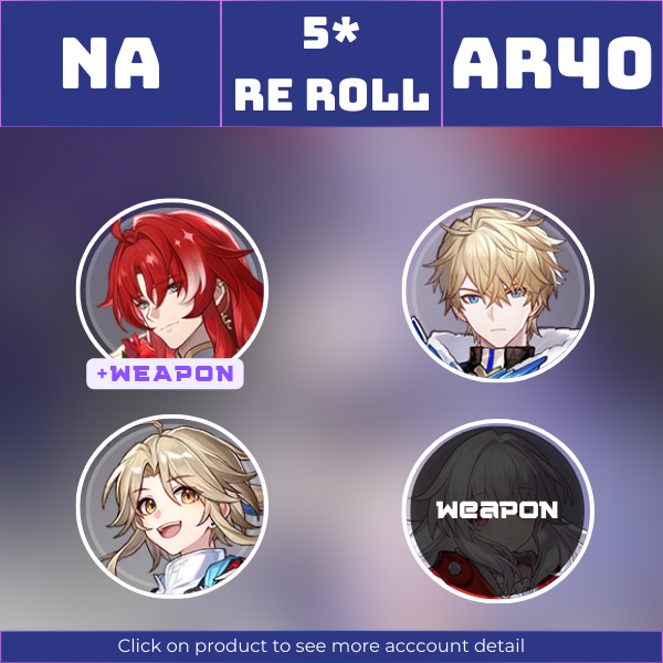 NA|TL40|Argenti, Dr. Ratio, Bronya, Bailu|An Instant Before A Gaze|Lost 50/50 Character|Instant delivery [RR1051]