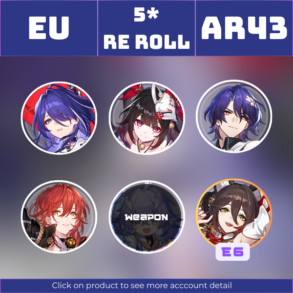 EU|TL43|Acheron, Sparkle, Dr. Ratio, Himeko, QingqueE6|Time Waits for No One||Instant delivery [RR1413]
