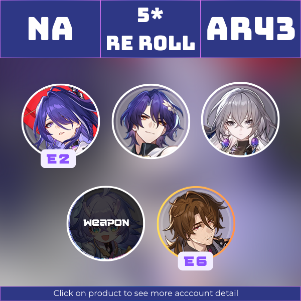 NA|TL43|AcheronE2, Dr. Ratio, Bronya, GallagherE6|Time Waits for No One||Instant delivery [RR1438]