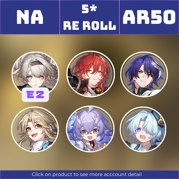 NA|TL50|FireflyE2, Dr. Ratio, Himeko, Yanqing, Bailu, MishaE6|Whereabouts Should Dreams Rest||Instant delivery [RR1478]