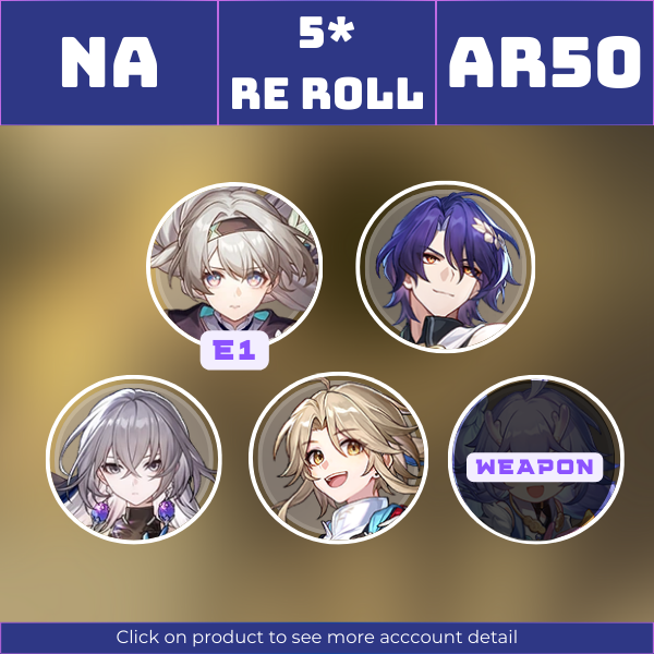 NA|TL50|FireflyE1, Dr. Ratio, Bronya, Yanqing|Time Waits for No One||Instant delivery [RR1499]