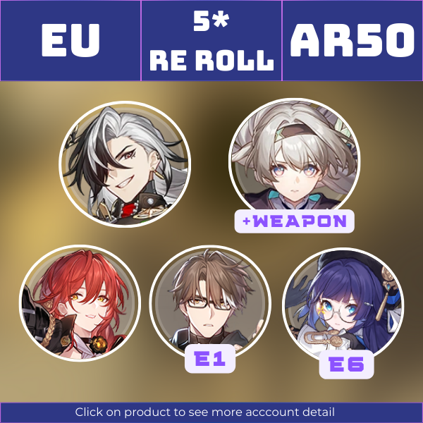 EU|TL50|Boothill, Firefly, Himeko, WeltE1, PelaE6|Whereabouts Should Dreams Rest||Instant delivery [RR1540]